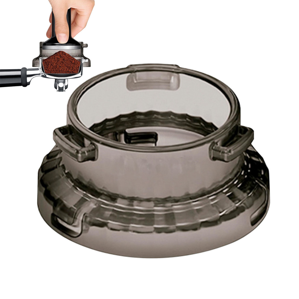 54mm Coffee Dosing Funnel Espresso Powder Distributor Ring Transparent for Portafilter – Anti-splash Grounds Barista f