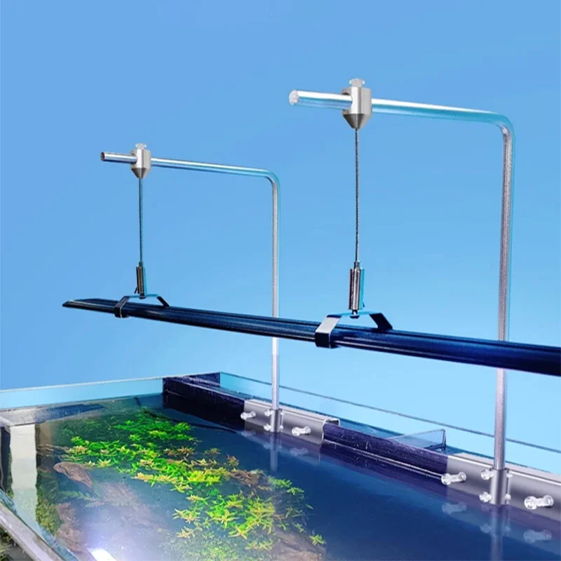 2PC Adjustable Tank Mount Bracket for Aquarium LED Universal Fish Tank Light Holder Lamp Stand Hanging Kit Aquarium Accessoires