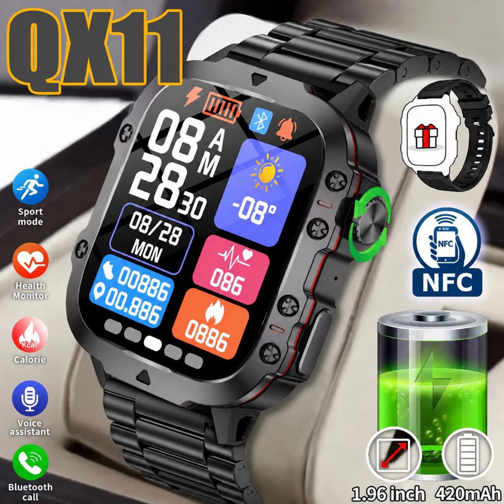 2026 Relógio Inteligente QX11 Tela 2.01