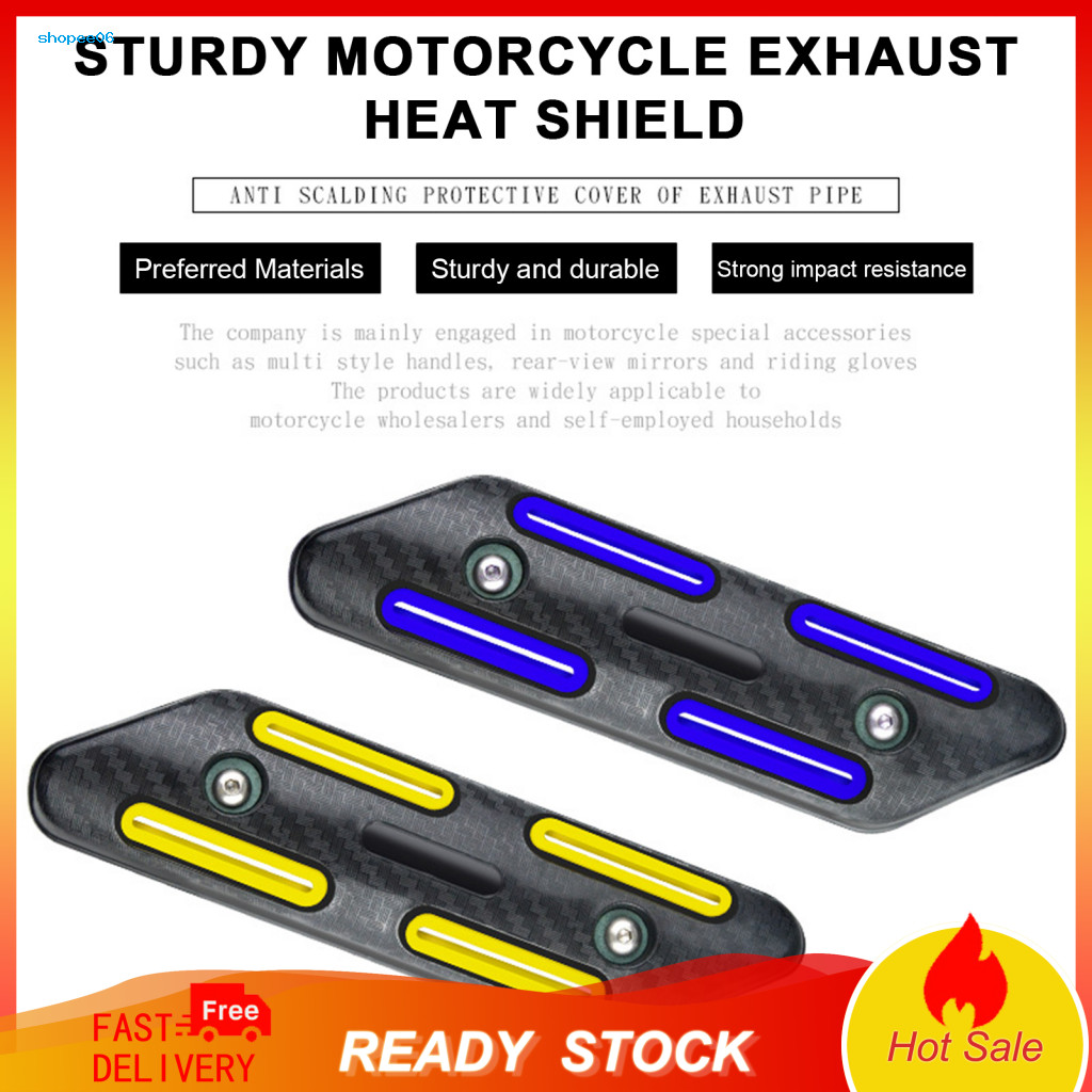 Collision Resistant Exhaust Pipe Cover Motorcycle Universal Heat Shield Anti-scald Insulation Protector Guard for Safe