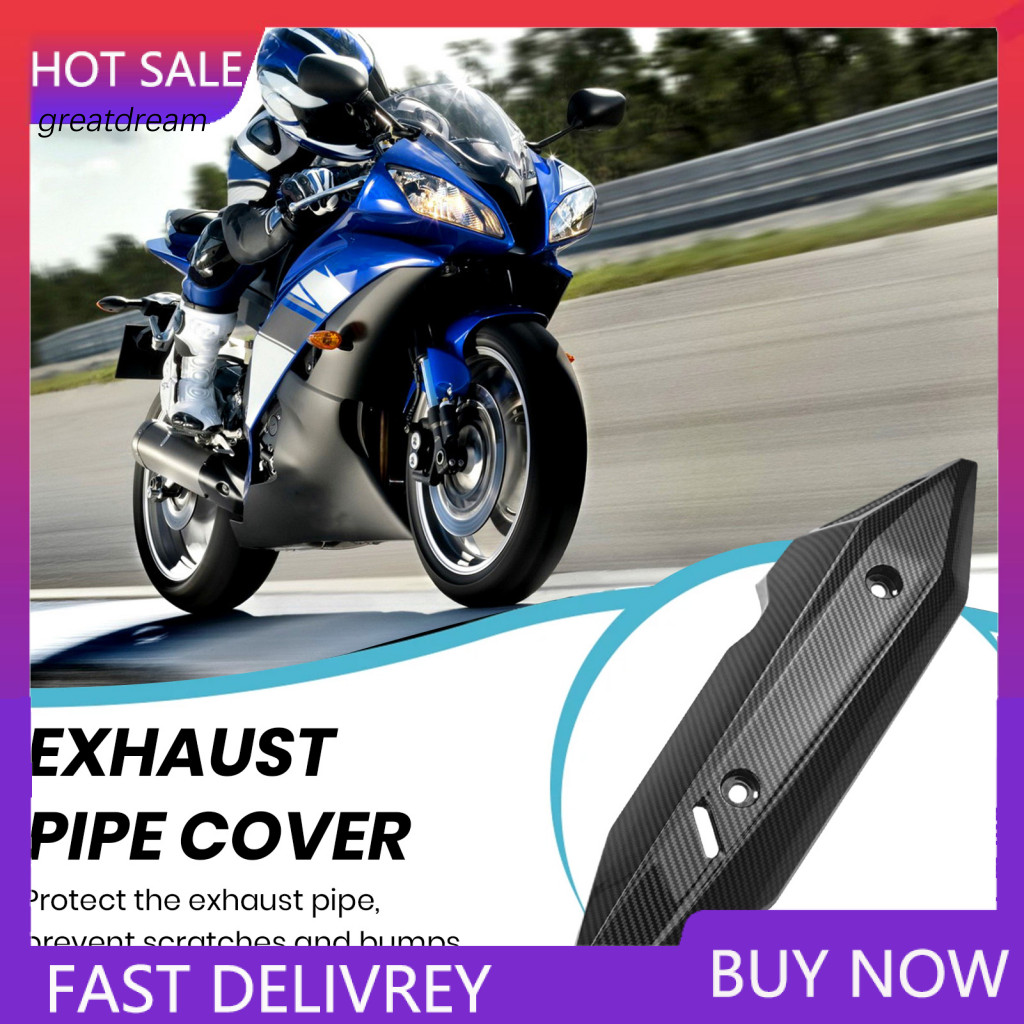Scratch Prevention Exhaust Pipe Cover Motorcycle for Click 150/125 – Heat Insulation Tube Protector Universal Motorbik