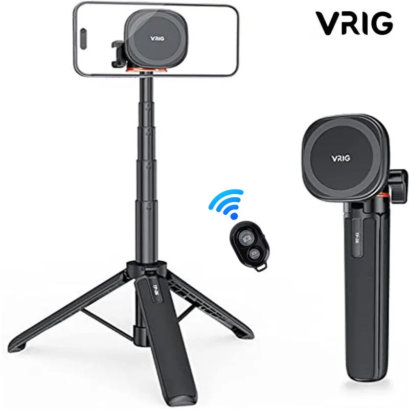 Vrig Magnetic Extend Selfie Stick Tripod with 1/4