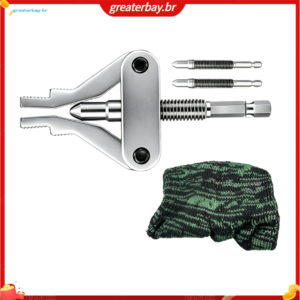 Broken Pipe Extractor Tool for 1/2 3/4 1 Pipes Damaged Screw Bolt Remover Power Drill Removal Easy and Durable Cross-bor