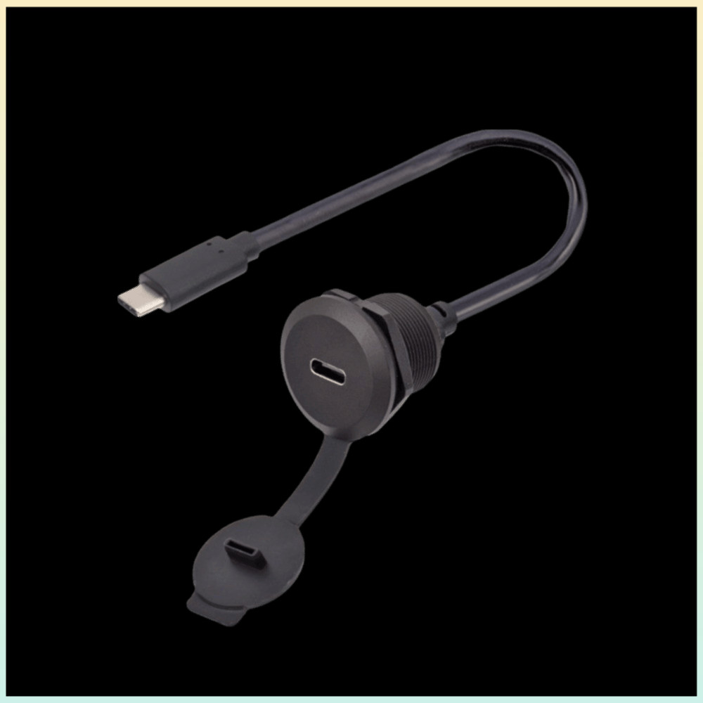 Adaptador De Montagem Embutida USB C , Cabo De Extensão Em Painel De Transferência De Dados De 20V 3A Max Power 5Gbps