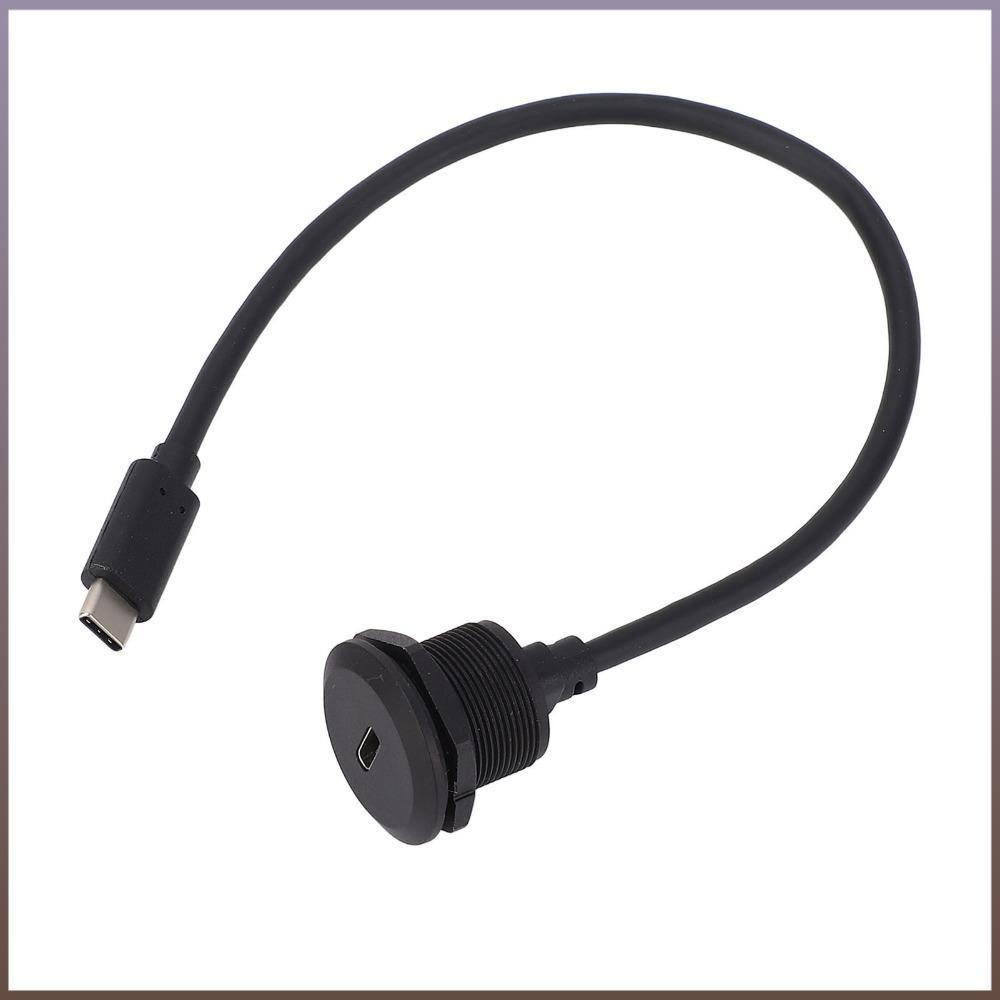 Cabo De Extensão De Montagem Em Painel , Adaptador Embutida USB C De Transferência De Dados De 20V 3A Max Power 5Gbps