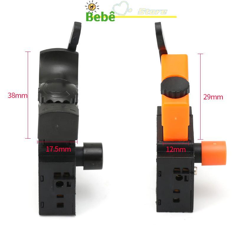 BRKC AC 12V/50A Controle De Velocidade Ajustável Broca Elétrica Interruptor De Gatilho Lo On Power Hand Interruptores Fe
