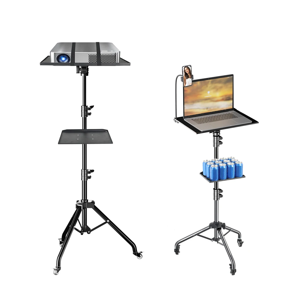 145cm Projector Tripod Stand Laptop Tripod Adjustable Height 23 to 63
