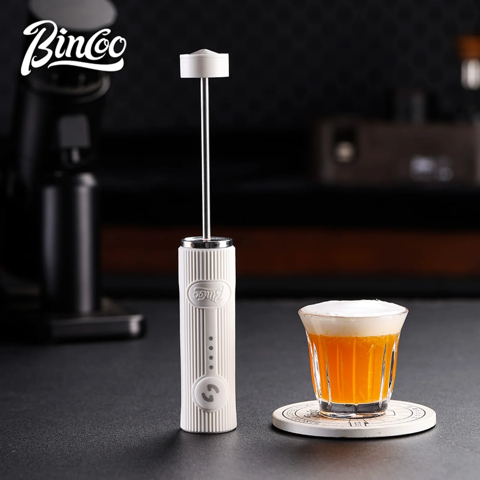 Bincoo New Milk Foamer Coffee Whisk Mixer Electric Blender Egg Beater Mini Frother Handle Stirrer Cappuccino Maker Cooking Tools