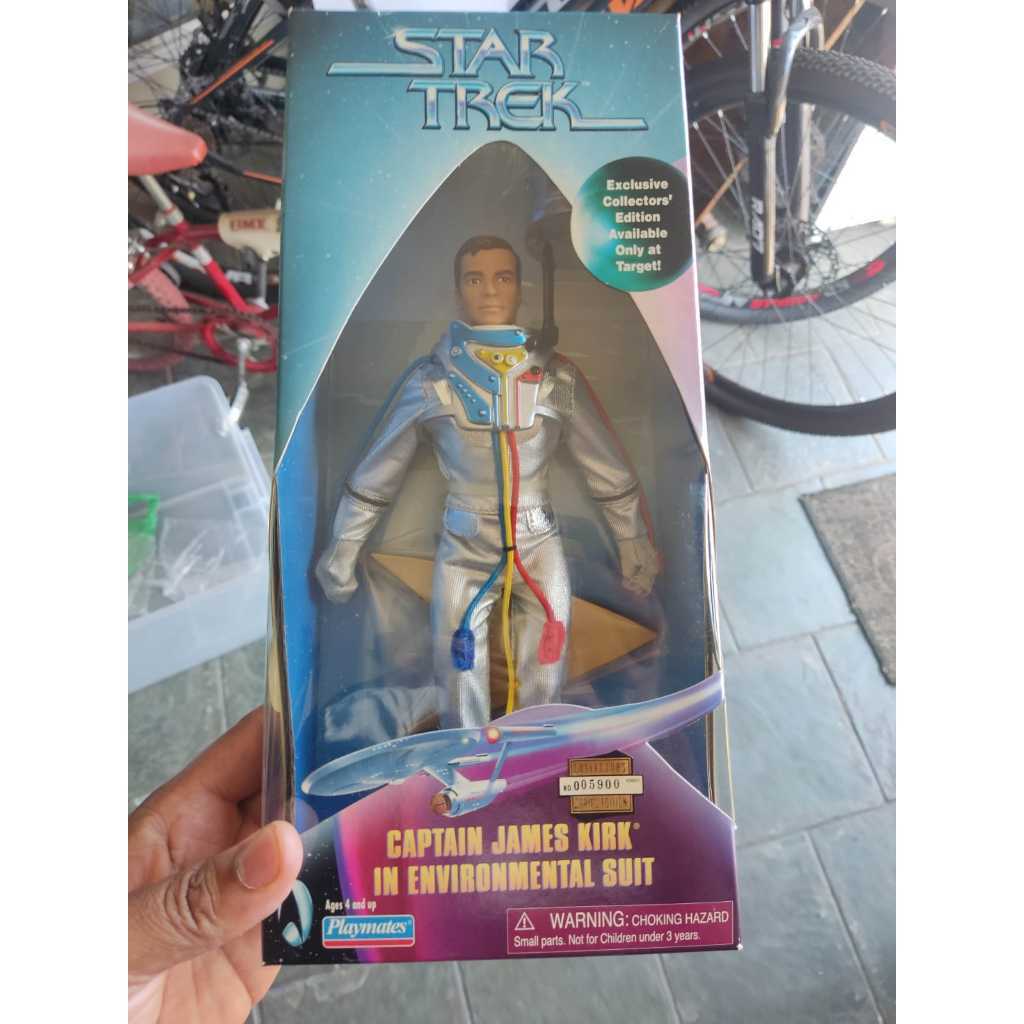 Boneco Coleção Star Trek Captain James Kirk Environmental suit 9
