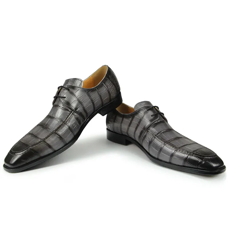 Premium Men's Handmade Leather Oxford Shoes High-End Business Formal & Casual Derby Shoes for Youth|British Style Carved Design