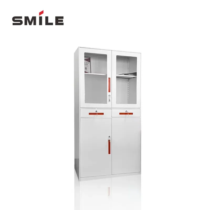 CHNSNILE 4-Door Premium Steel Office Storage Cabinet Smooth Running Drawers Easy Access File Cabinet for Documents Shoes/Bags