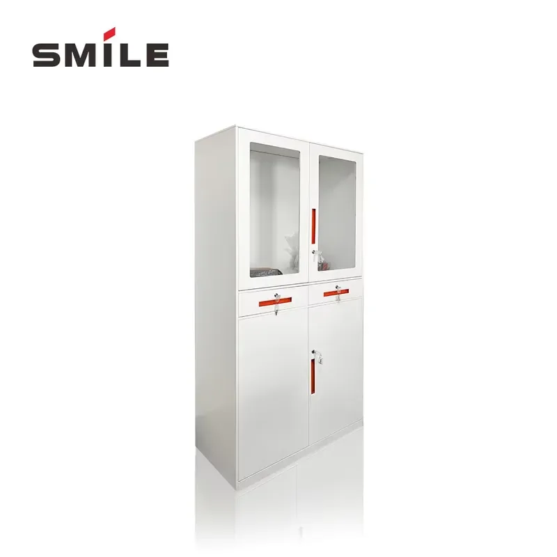 CHNSNILE 4-Door Premium Steel Office Storage Cabinet Smooth Running Drawers Easy Access File Cabinet for Documents Shoes/Bags