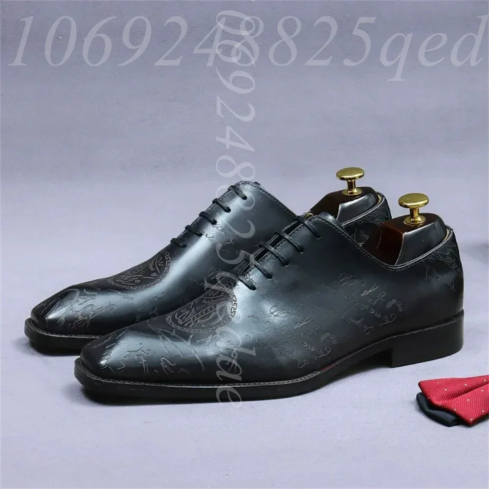 Handcrafted Embossed Oxford for Men Formal Business Lace-Up Oxfords, Stylish Pointed Toe Premium Brown/Black Designer Dress Shoe