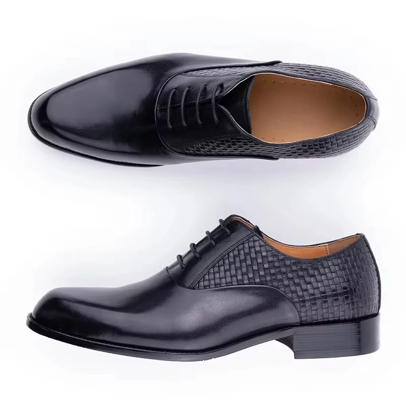 Premium Luxury Men's Oxford Formal Shoes Business Dress Shoes for Office,Wedding&Casual Wear|Genuine Top-Grain Cowhide Leather