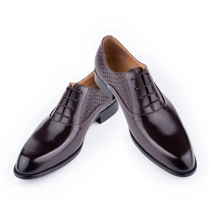 Premium Luxury Men's Oxford Formal Shoes Business Dress Shoes for Office,Wedding&Casual Wear|Genuine Top-Grain Cowhide Leather