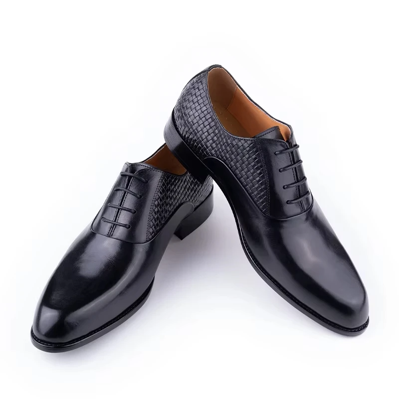 Premium Luxury Men's Oxford Formal Shoes Business Dress Shoes for Office,Wedding&Casual Wear|Genuine Top-Grain Cowhide Leather