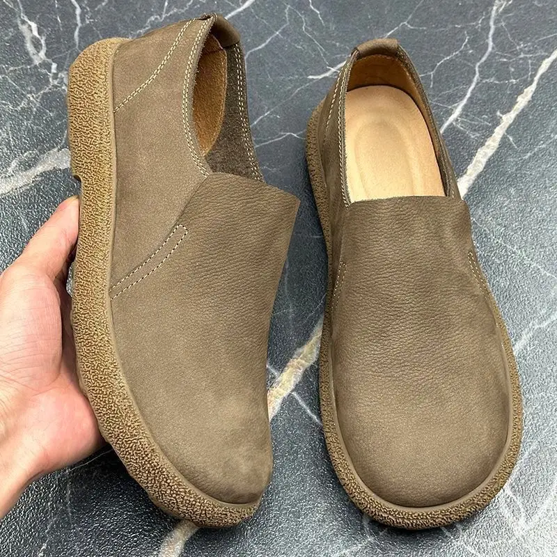 Men's Premium Suede Loafers, Elegant Slip-on Casual Shoes Comfortable Non-slip Footwear for Business Office & Formal Occasions