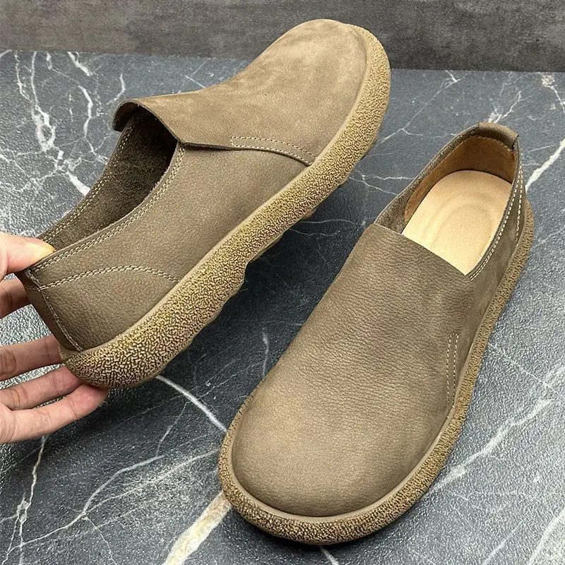 Men's Premium Suede Loafers, Elegant Slip-on Casual Shoes Comfortable Non-slip Footwear for Business Office & Formal Occasions