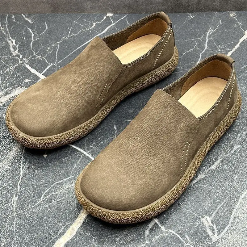 Men's Premium Suede Loafers, Elegant Slip-on Casual Shoes Comfortable Non-slip Footwear for Business Office & Formal Occasions
