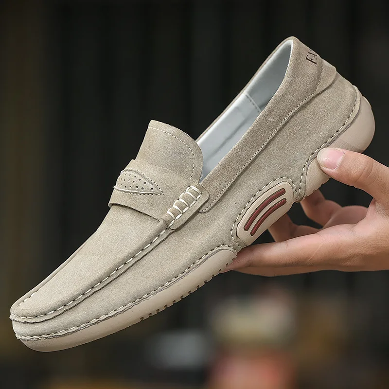 Men's Premium Suede Loafers, Fashion Slip-on Casual Shoes, Comfortable Non-slip Footwear for Business, Office & Formal Occasions