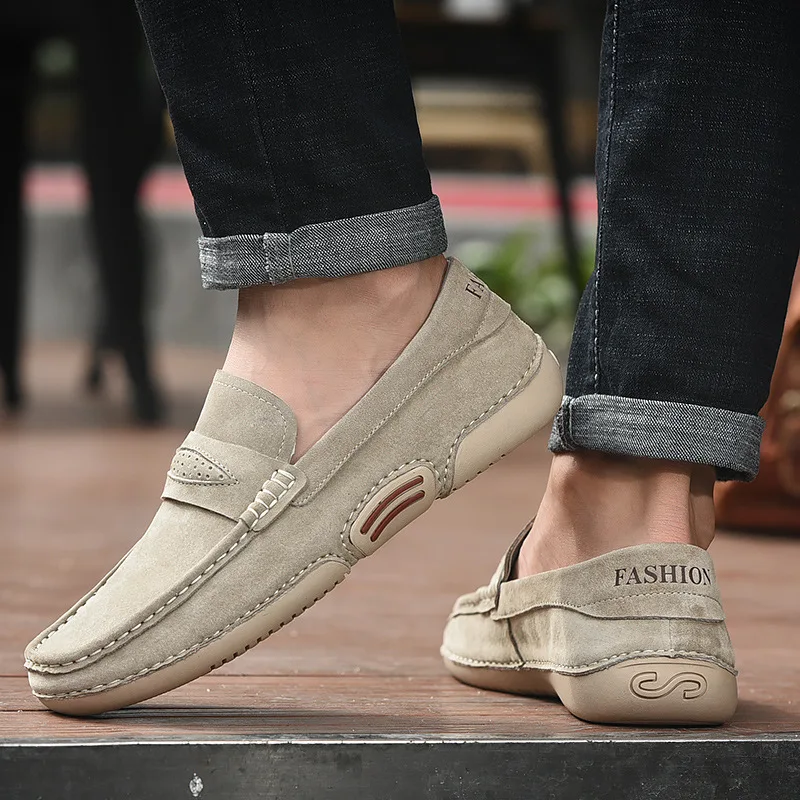 Men's Premium Suede Loafers, Fashion Slip-on Casual Shoes, Comfortable Non-slip Footwear for Business, Office & Formal Occasions