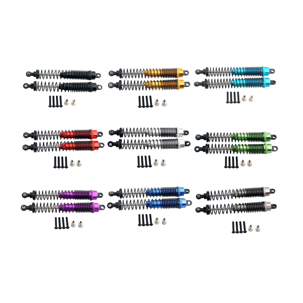 Aluminum Rear Shock Absorber Damper 78-115MM AX31013 2pcs For 1:10 Axial Yeti ROCK RACER AX90026