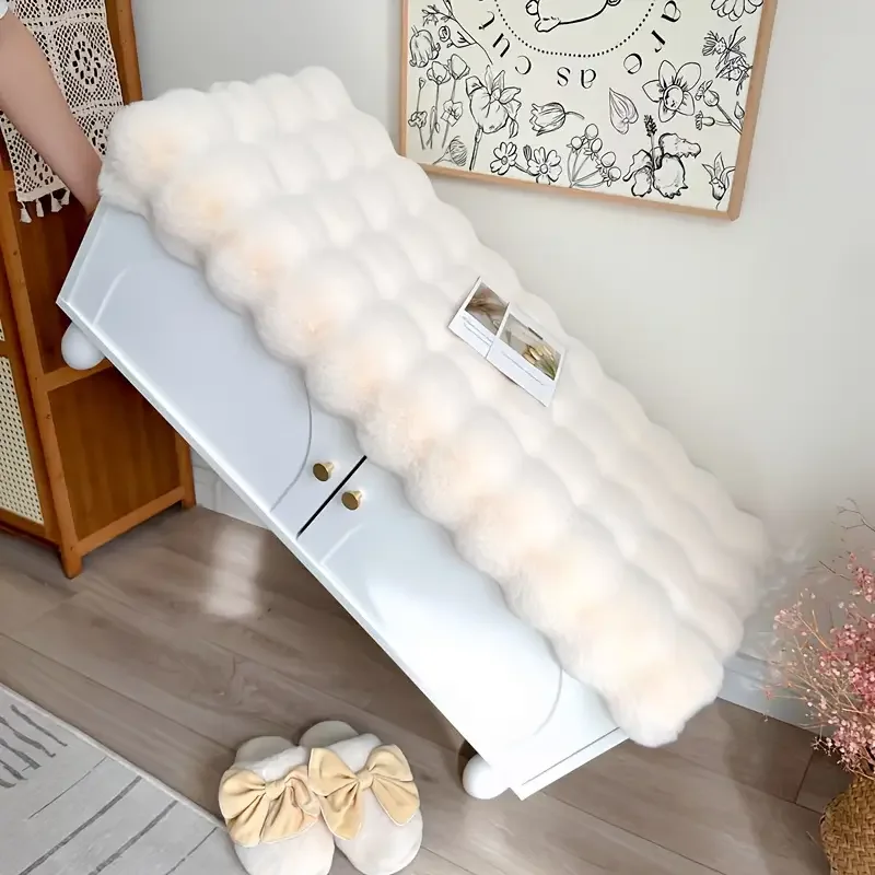 Premium Polyester Material Thick Plush Non-Slip Shoe Bench Cushion Ideal for Entryway or Living Room Decor/Seat Pads,Office Mats