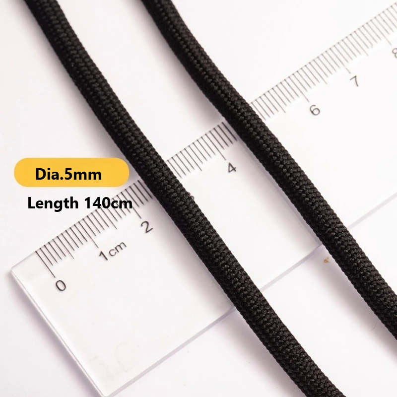 10Pcs Polyester 5mm Braided Cord for Sport Pants Sportwear Casual Hoodie Rope Waist Drawstring DIY Sewing Clothing Accessories