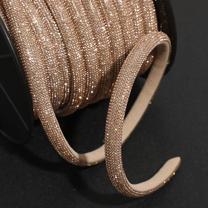 5/10/30/50 Yards Shiny Trim Cord Diy Glitter Rhinestone Drawstring Rope Pipe For Shoelace Rope Hoodie Trouser Replacement String