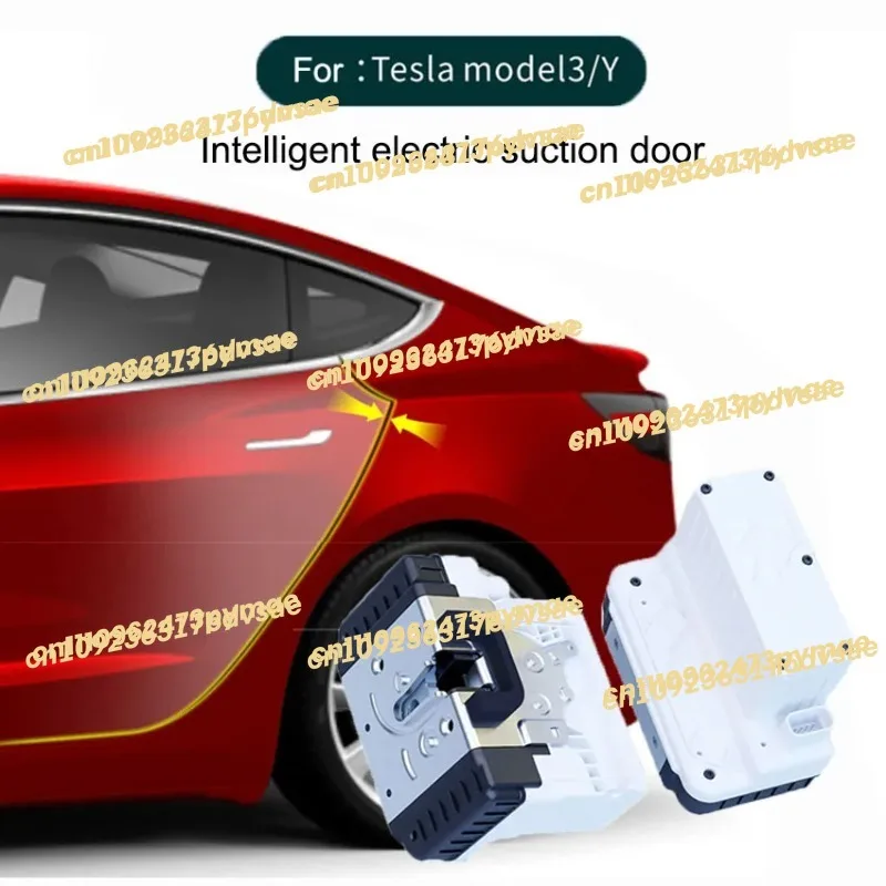 4th Car Electric Suction Door Lock for Tesla Model 3 Y Car Accessories Pinch Close Automatic Locks