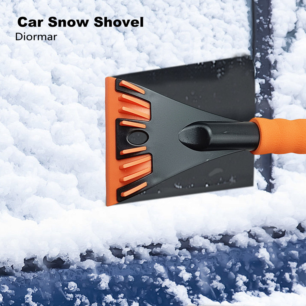 Car Snow Shovel Heavy-duty 1 or 2 Pcs Ice Scraper with Non-slip Handle Durable Low-temperature Resistant Windshield Remo