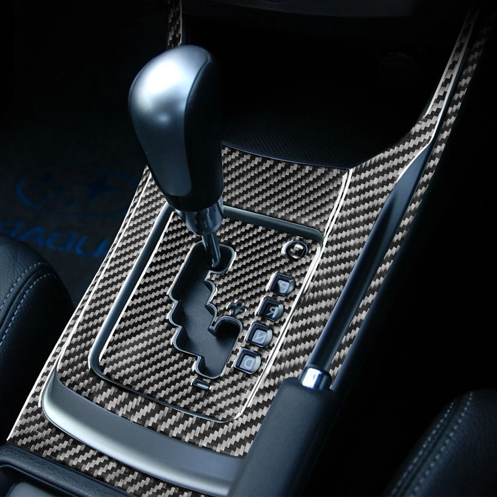 For Subaru Impreza 2009 2010 2011 Real Carbon Fiber Gear Shift Window Lift Panel Car Interior Accessories Decorative Stickers