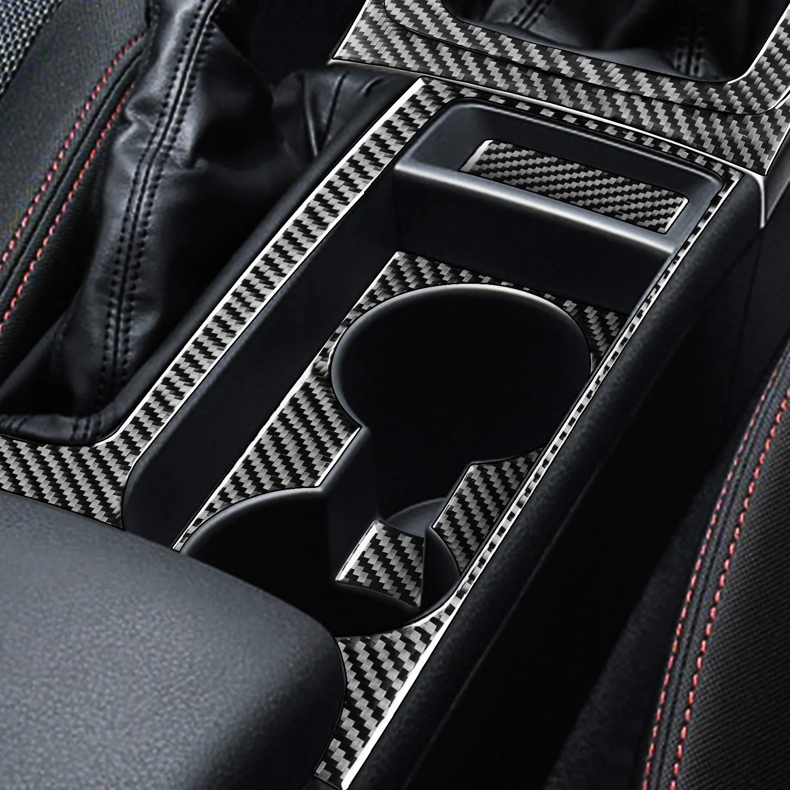 For Subaru Impreza 2009 2010 2011 Real Carbon Fiber Gear Shift Window Lift Panel Car Interior Accessories Decorative Stickers