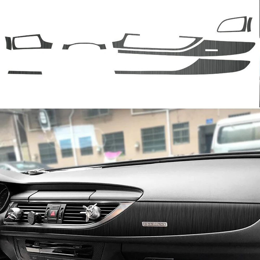 Car Styling Accessories Automobile Central Control Instrument Decorative Stickers for Audi A6 C7 2012-2018