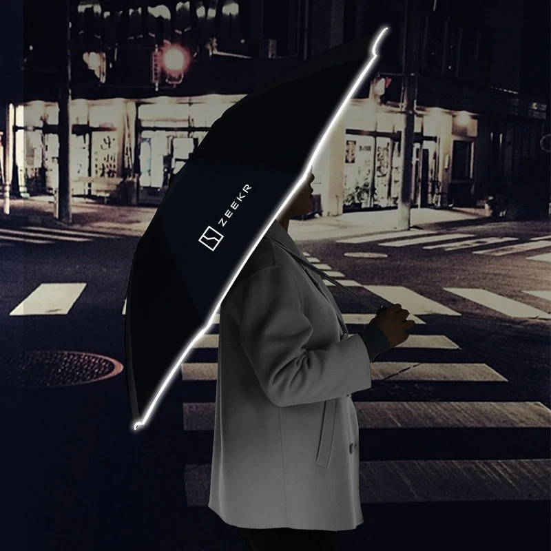 Metal Car Automatic Folding Windproof Sunshade Umbrella For ZEEKR X 001 007 009 2022 2023 2024 Automotive interior Accessories