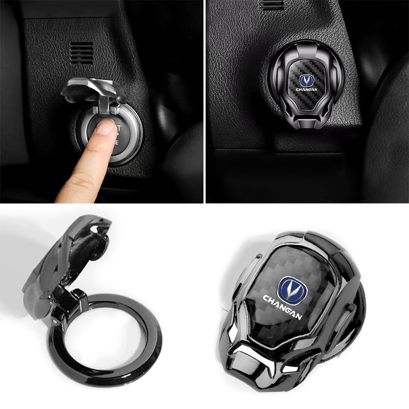 Adesivo Decorativo para Botão de Partida de Carro com Acionamento por Um Clique para Changan CS55 Plus/CS35 CS75/CS75 Al