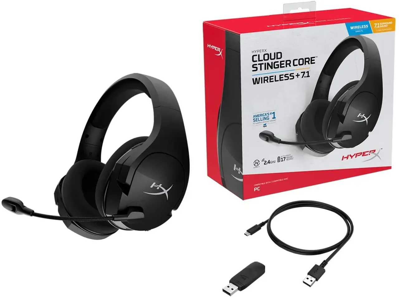 2025 hot sale  Cloud Stinger Core Wireless 7.1 Gaming Headset for PC