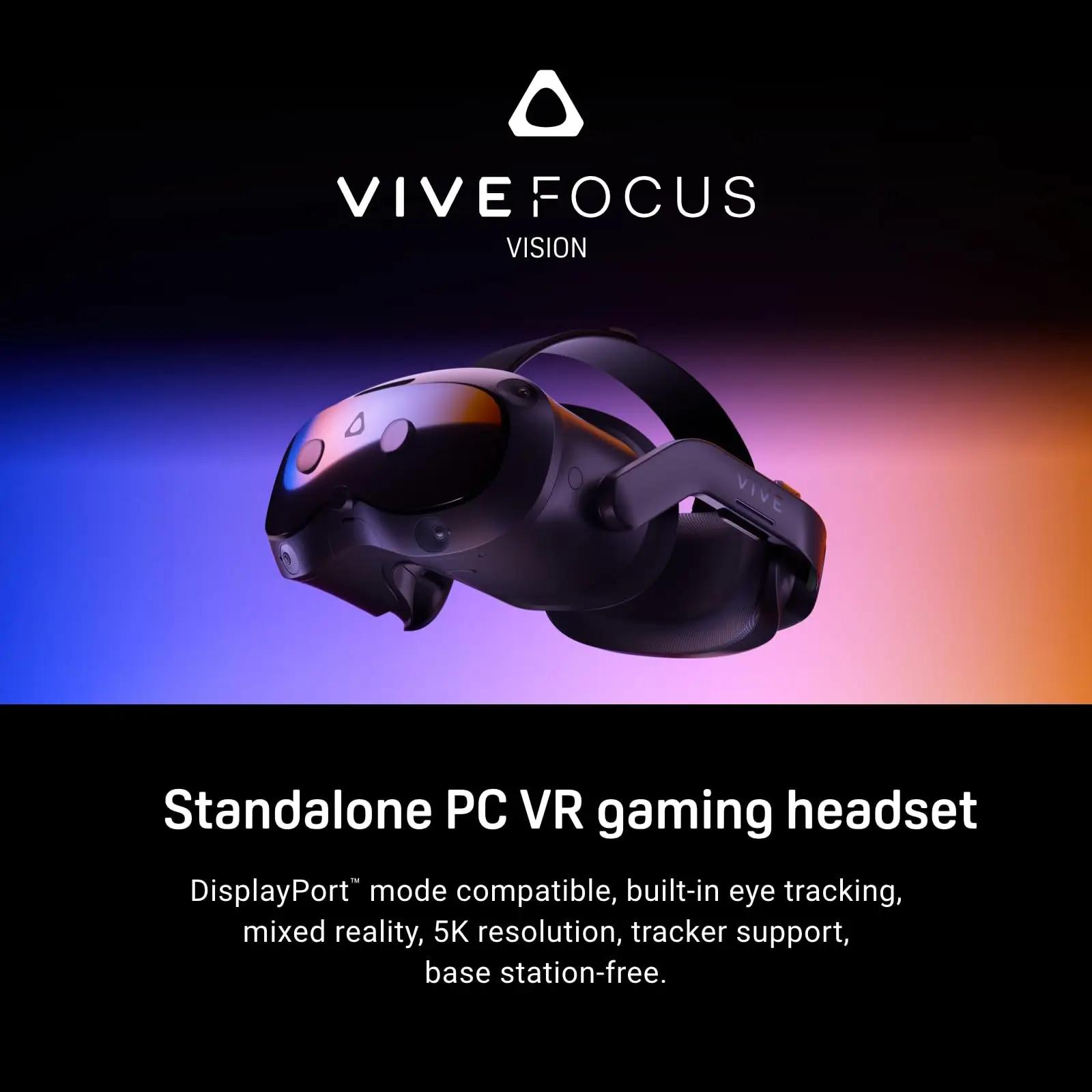 forHTC Vive Focus Vision Mixed Reality and PC VR Headset DisplayPort Mode Compatible