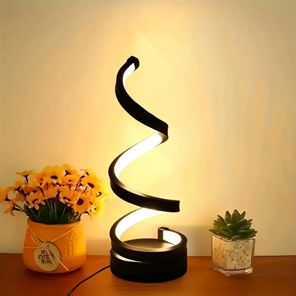 USB Dimmable 3 Colors Ring Table Lamp LED Touch Control Bedside Night Light For Living Room Bedroom Office Home Decor