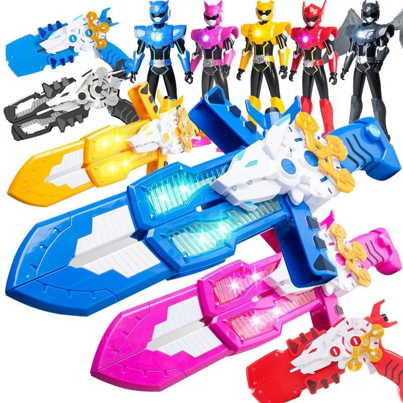 2026 Genuine Multiple Mode Mini Force Transformation Sword Toys Action Figures MiniForce X Deformation Toy Kids Home decorations