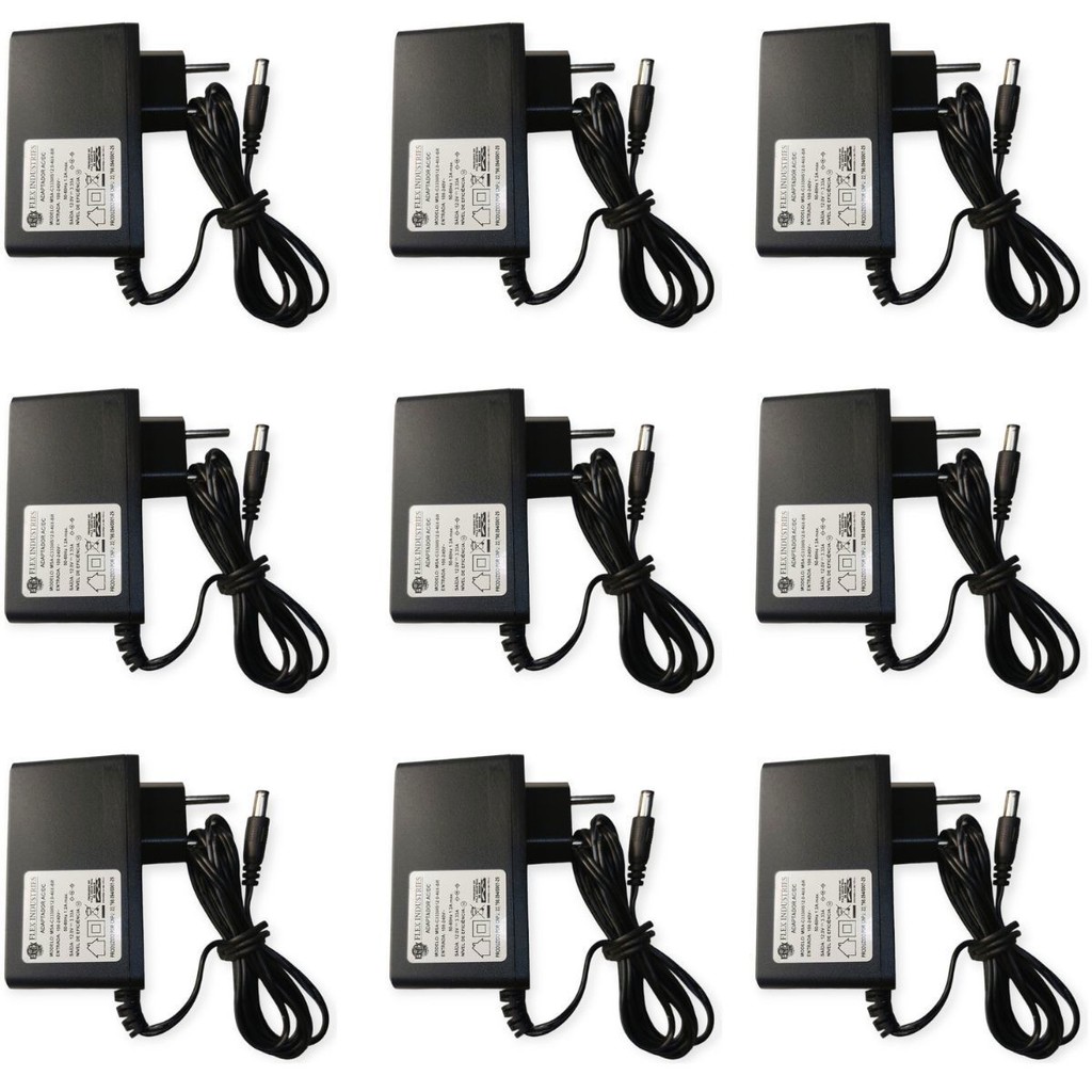 Kit 10 Fonte 12v 3.33a 40W Plug P4 5,5mmX2,5mm