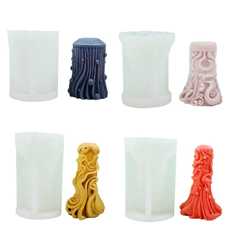 Molde Cilindro QUICKR Moldes Pilar Esculpidos Para Enfeites Gesso Decorações Casa Fundição Resina Epó