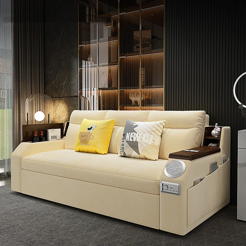 Luxury Storage Unique Couches Foldable Bluetooth Speaker Puffs Sofa Bed Designer European Minimalist Muebles Trendy Furniture