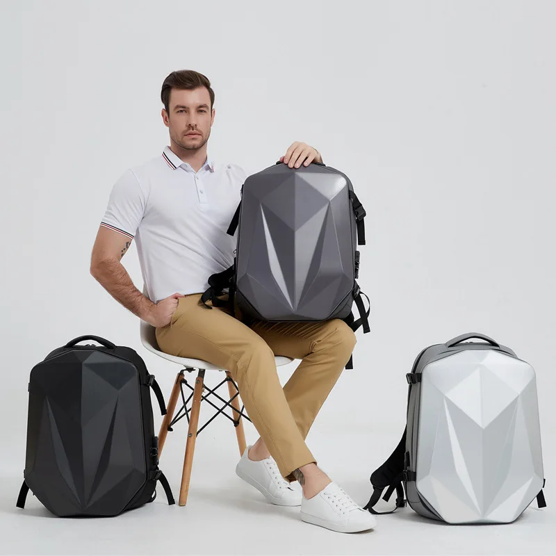 Business Hard-Shell 18-Inch Laptop Backpack for Men,Premium Large Capacity Travel Bag with USB Charging Port,Gaming PC Backpack