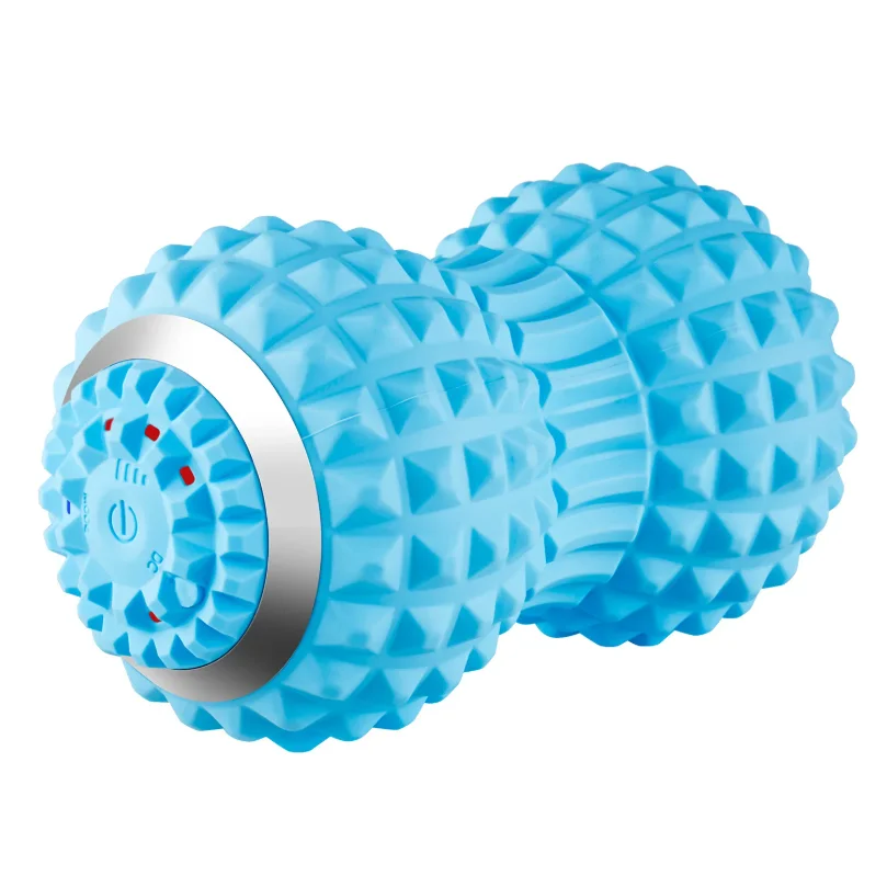 Electric Massage Peanut Ball 4-Speed Vibrating USB Rechargeable Sport Yoga Foam Roller Muscle Relaxation Small Fitness Equipment