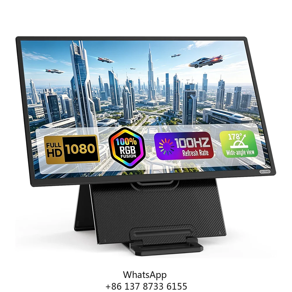 D1 23.8 Inch 100Hz IPS Monitor With Speakers 1080P FHD Rotating Stand USB-C Computer Screen For Home Office Desktop Setup
