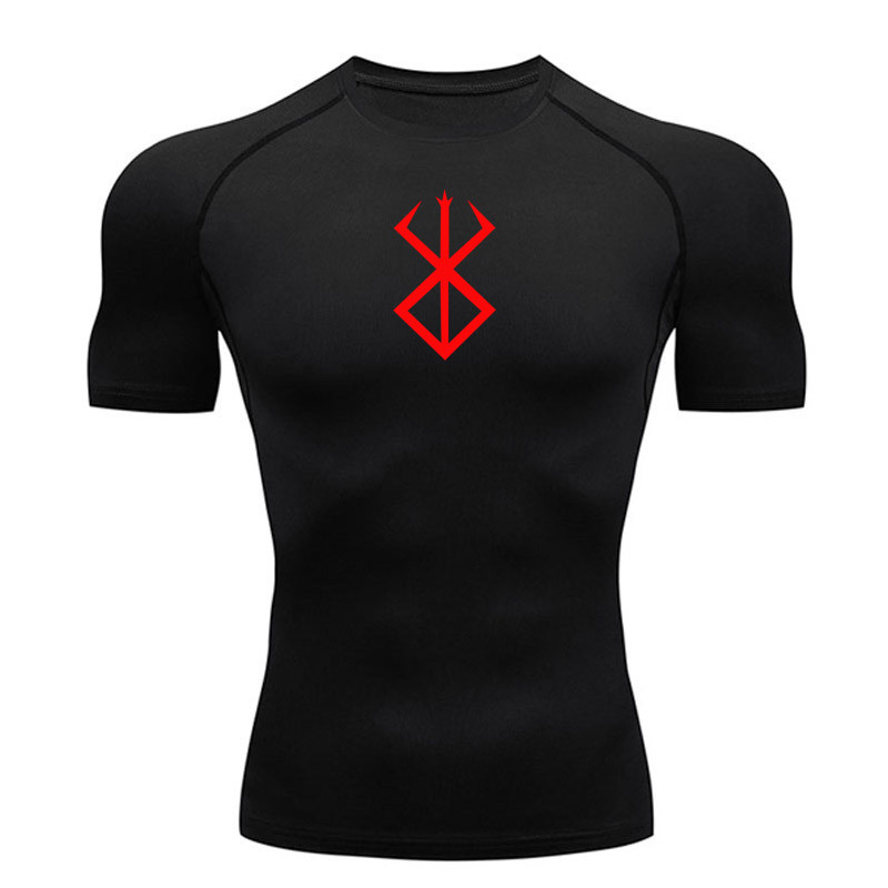 Gym T-shirt Men's Short-Sleeve Compression Walking Quick-drying Running Shirt 2027