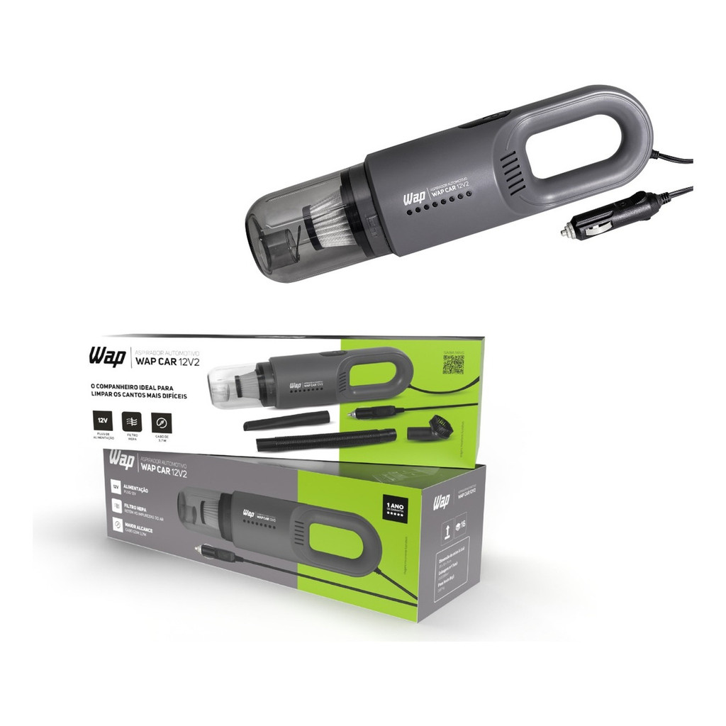 Aspirador Portátil Automotivo WAP CAR 12V2 12V Potente para Carro