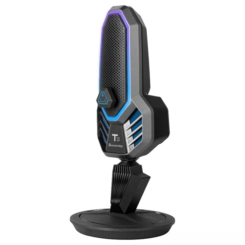 Direct sales of the new intelligent noise reduction luminous gaming microphone RGB computer microphone for desktop live broadcas