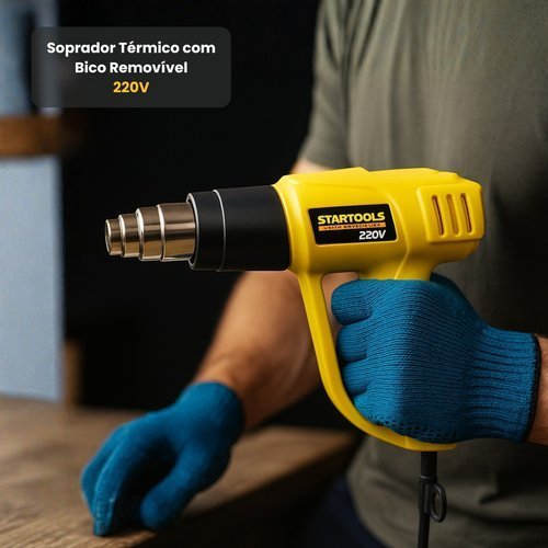 Soprador Térmico Bico Removível 2000W 220V 650°C STARTOOLS
